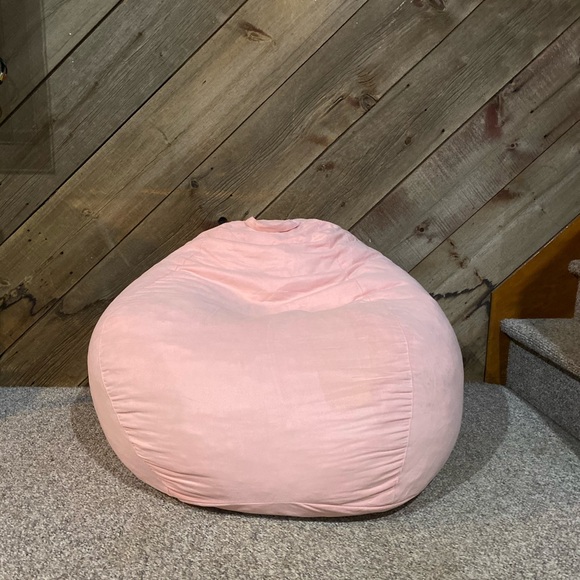 Xl pink bean bag chair - Picture 1 of 2